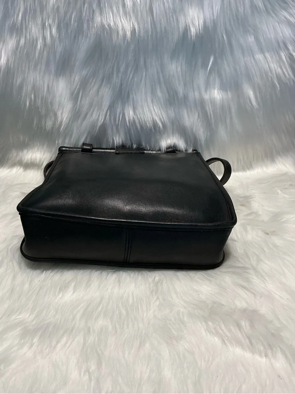 Coach Vtg Leather Handbag Weston Shopper Bag No. 9021 With Gold Hardware